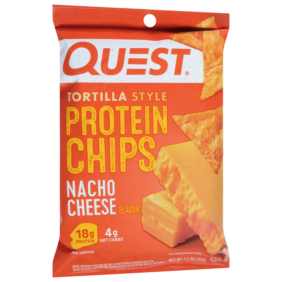 slide 2 of 9, Quest Snack Size Nacho Cheese Tortilla Style Protein Chips, 1.1 oz