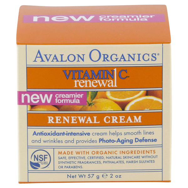 slide 1 of 1, Avalon Organics Vitamin C Renewal Crme, 2 oz