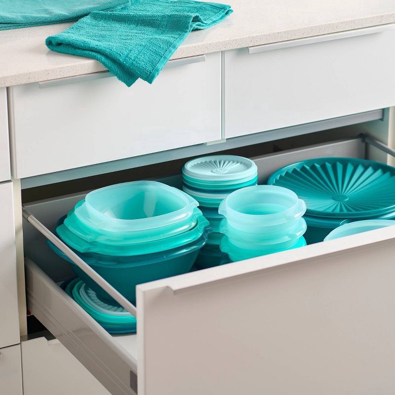 slide 4 of 12, Tupperware Heritage - 3.5C Bowl - Aquamarine, 1 ct