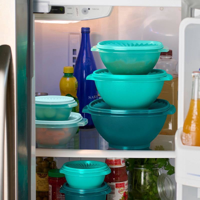 slide 5 of 12, Tupperware Heritage - 3.5C Bowl - Aquamarine, 1 ct