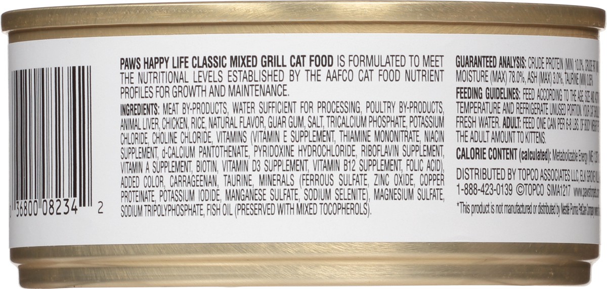 slide 6 of 9, Paws Happy Life Classic Mixed Grill Cat Food 5.5 oz, 5.5 oz