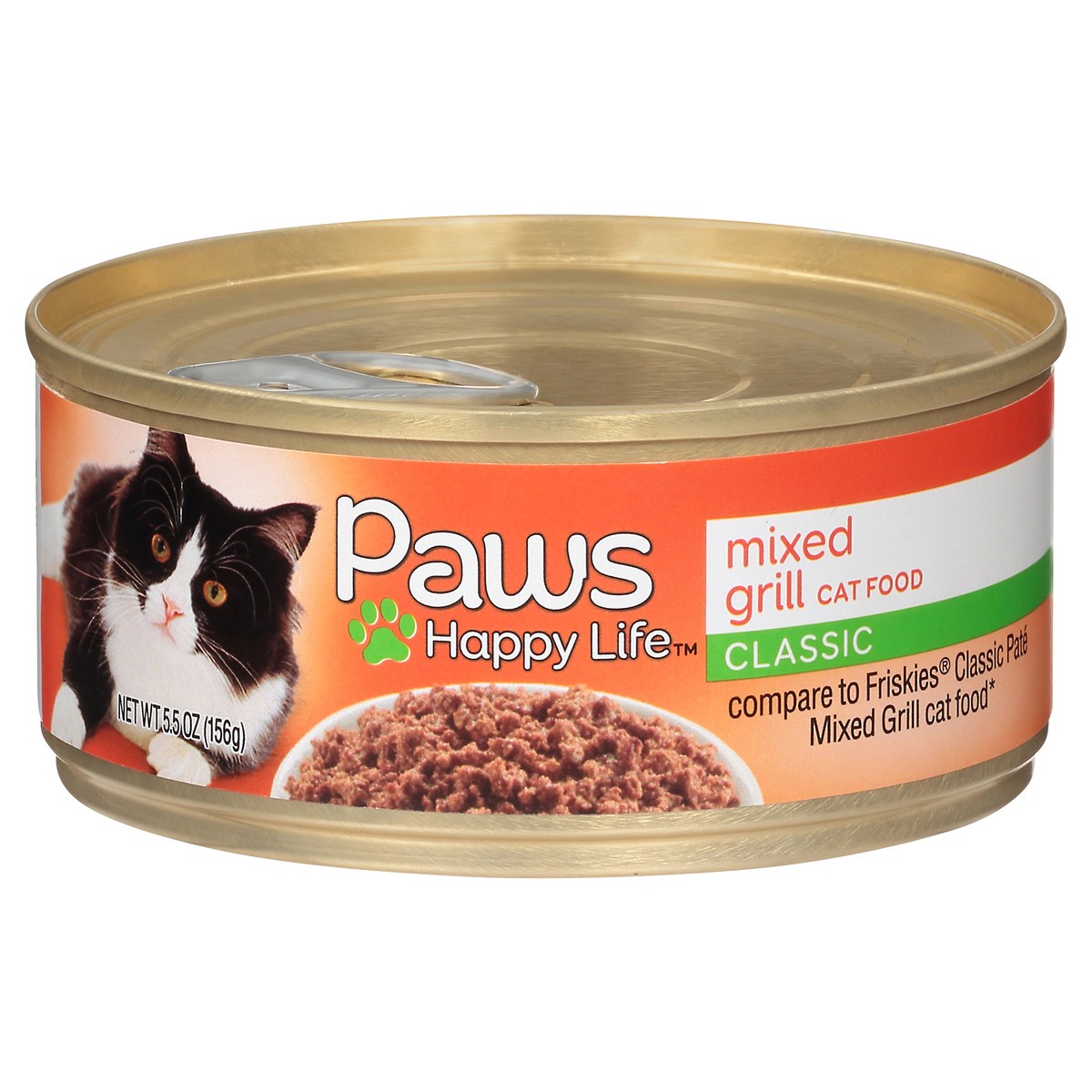 slide 1 of 9, Paws Happy Life Classic Mixed Grill Cat Food 5.5 oz, 5.5 oz