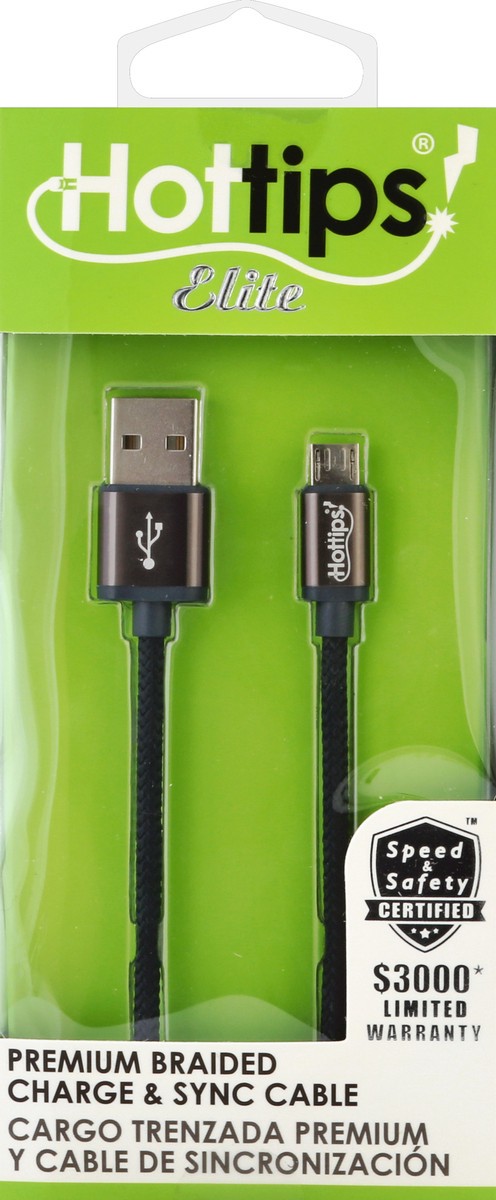 slide 4 of 4, Hottips! Hottips Elite 4Ft Lightning Cable, 1 ct