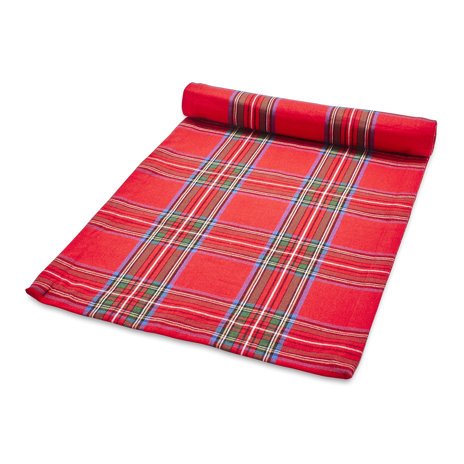 slide 1 of 1, Sur La Table Christmas Plaid Table Runner, 108 in x 16 in