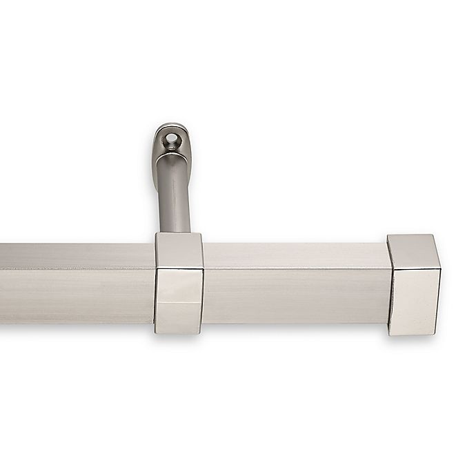 slide 1 of 1, Cambria Metro Single Curtain Rod - Brushed Nickel, 48 in