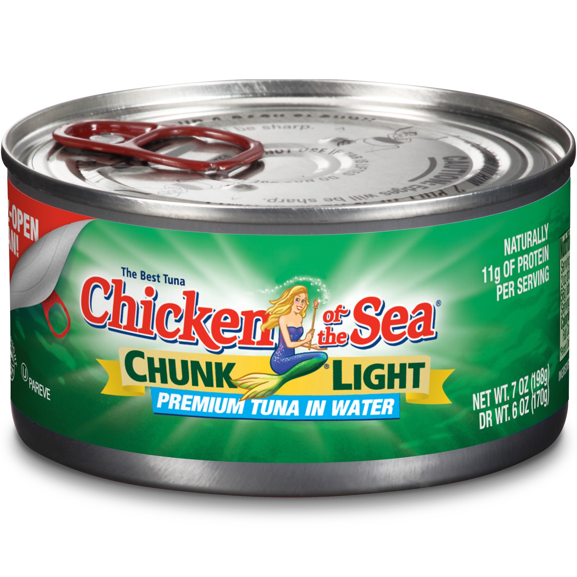 slide 2 of 4, Chicken of the Sea, Chunk Light Premium Tuna in Water, 7 oz, 12 Count, 