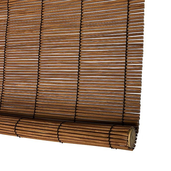 slide 4 of 5, Eden Grove Imperial Matchstick Roll-Up Shade - Fruitwood, 36 in x 72 in