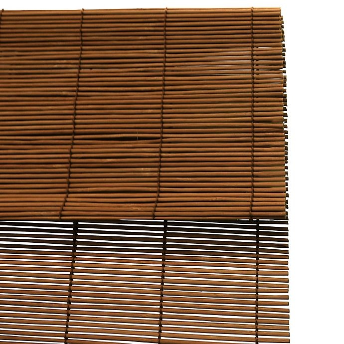 slide 5 of 5, Eden Grove Imperial Matchstick Roll-Up Shade - Fruitwood, 36 in x 72 in