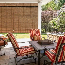 Eden Grove Imperial Matchstick Roll-Up Shade - Fruitwood