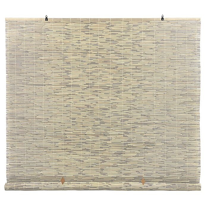 slide 2 of 4, Eden Grove Reed Cordless Roll-Up Shade - Natural, 60 in x 72 in