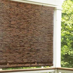 Eden Grove Reed Cordless Roll-Up Shade - Cocoa