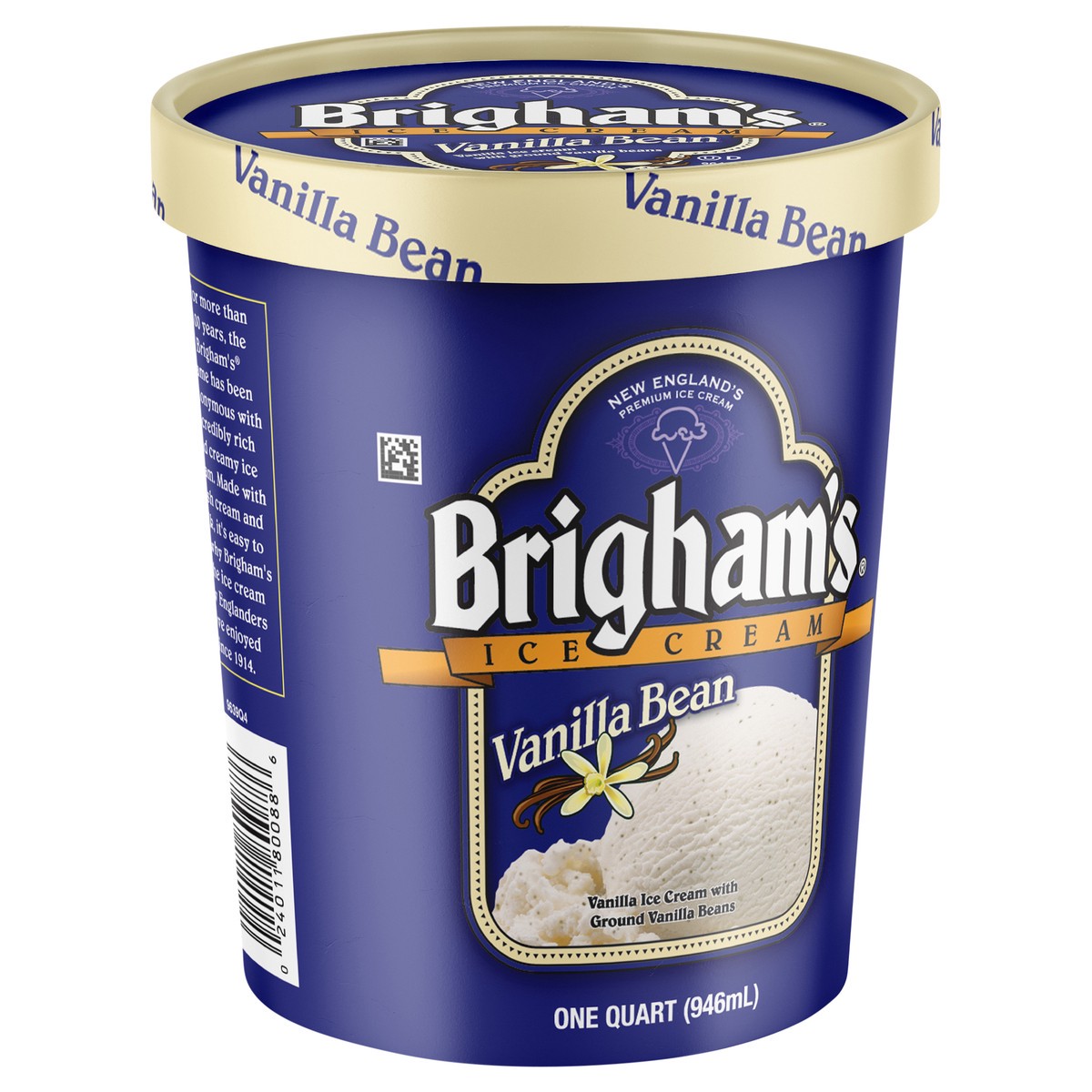slide 2 of 11, Brigham's Vanilla Bean Ice Cream, 1 Quart, 1 qt