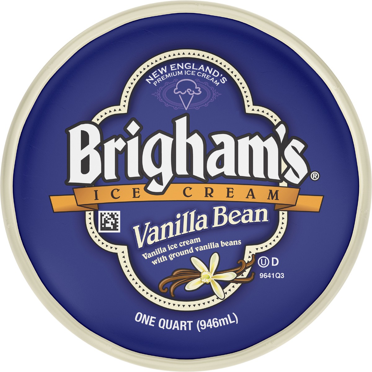 slide 4 of 11, Brigham's Vanilla Bean Ice Cream, 1 Quart, 1 qt