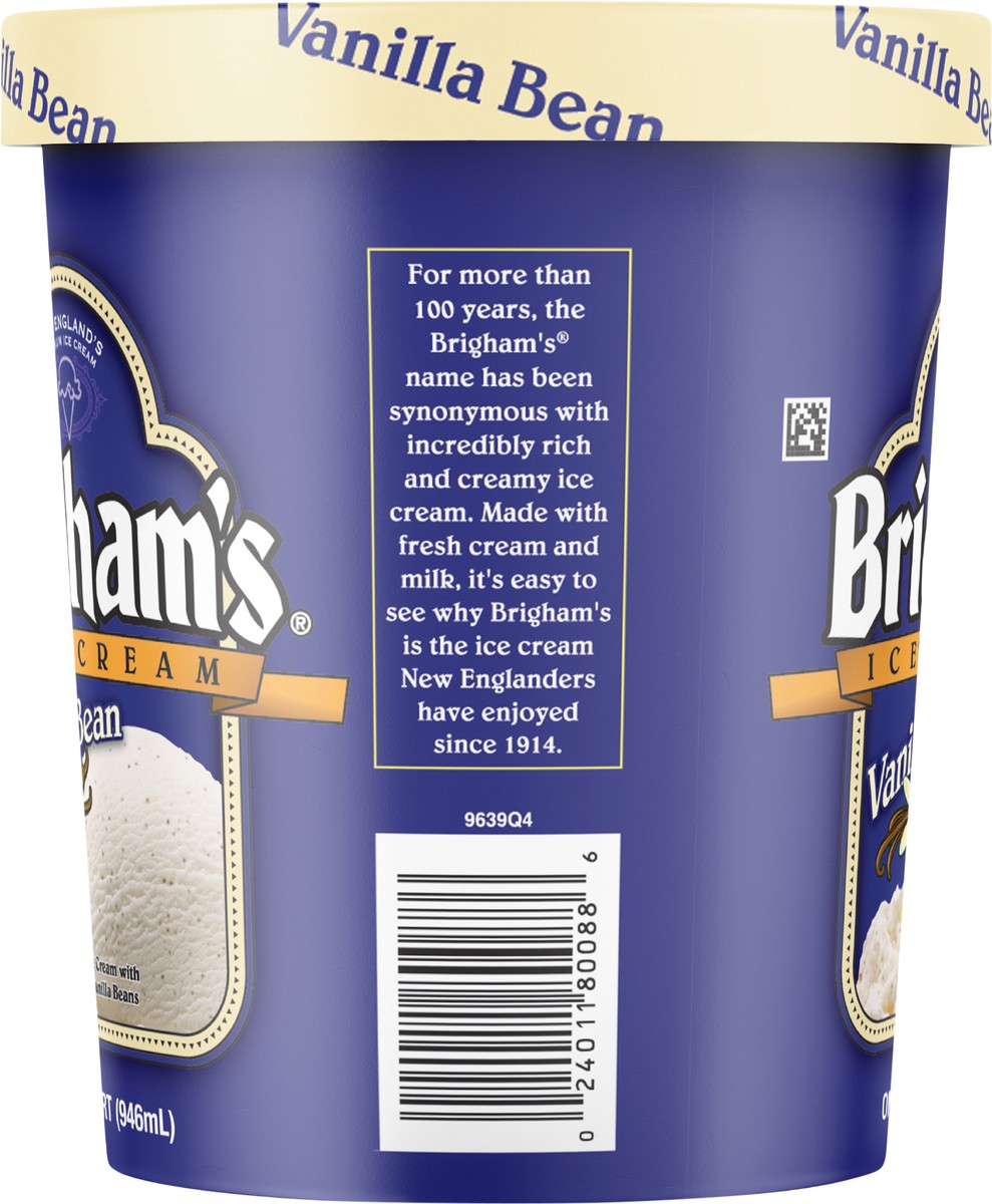 slide 5 of 11, Brigham's Vanilla Bean Ice Cream, 1 Quart, 1 qt