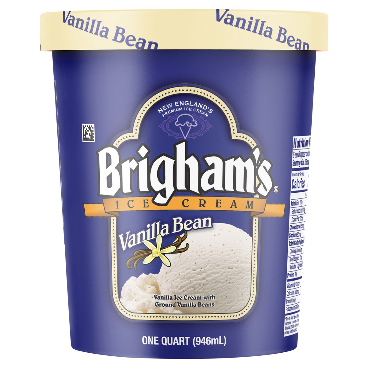 slide 9 of 11, Brigham's Vanilla Bean Ice Cream, 1 Quart, 1 qt