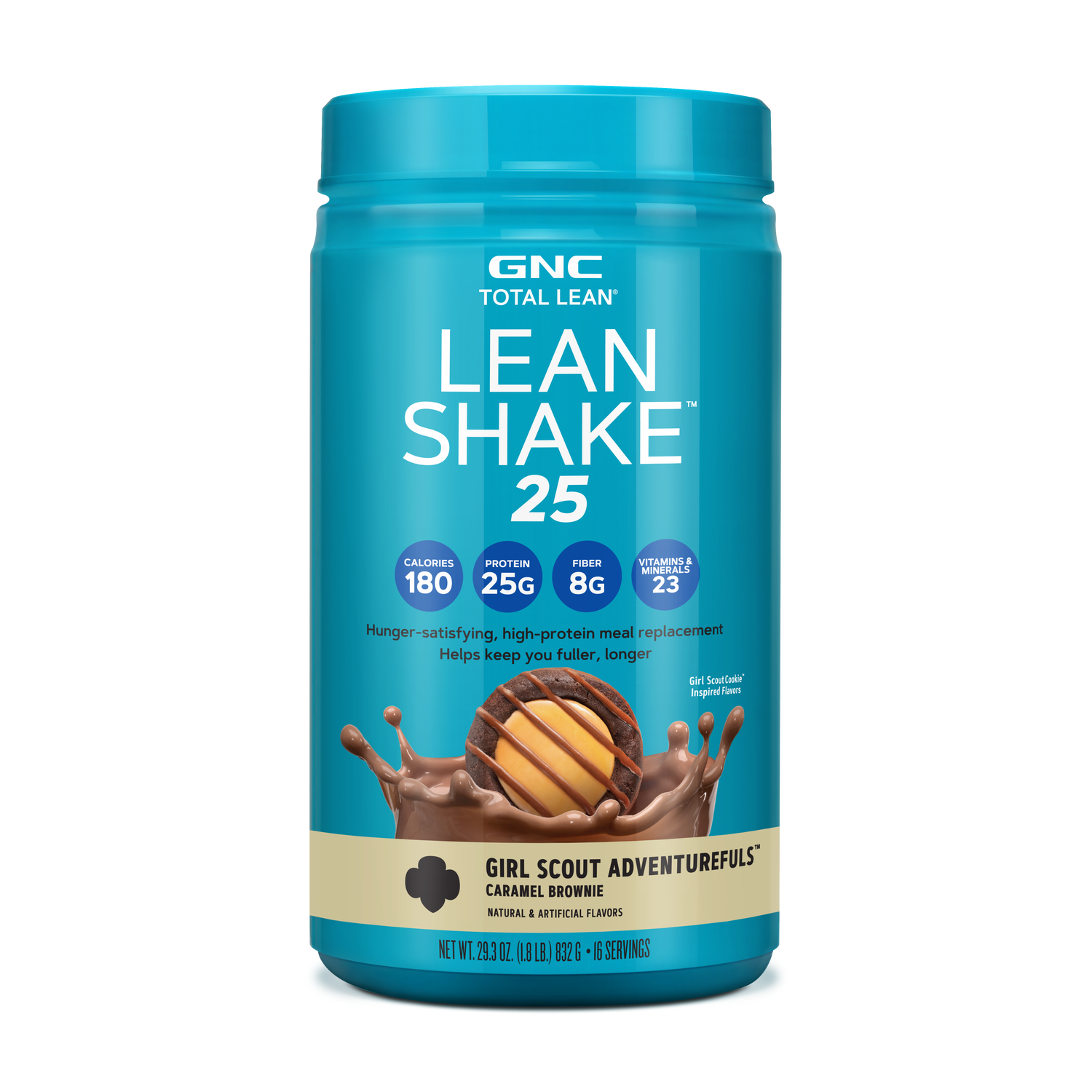 GNC Total Lean | Lean Shake 25 Protein Powder | High-Protein Meal  Replacement Shake | French Vanilla | 16 Servings
