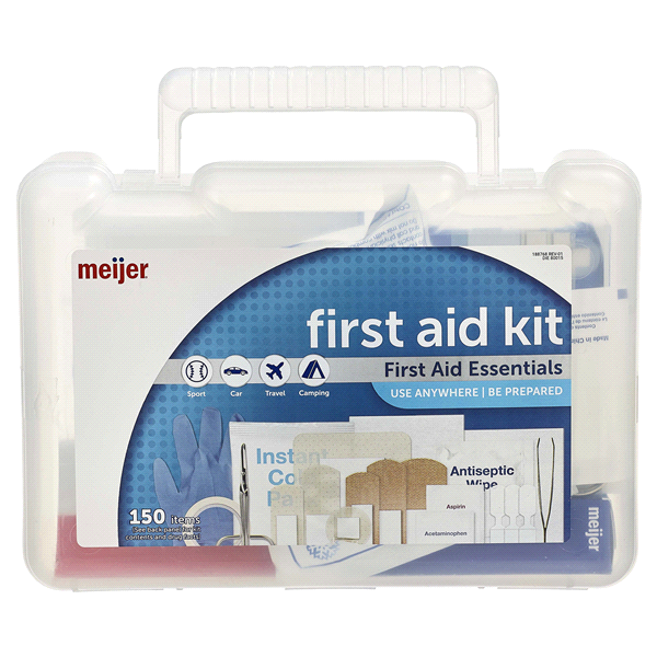 slide 1 of 2, Meijer First Aid Kit, 150 ct