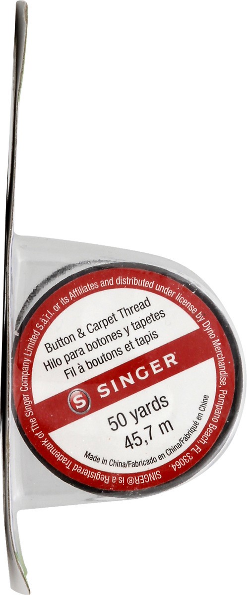 slide 2 of 7, DYNO MERCHANDISE 2489 Button & Carpet White Thread, 1 ct