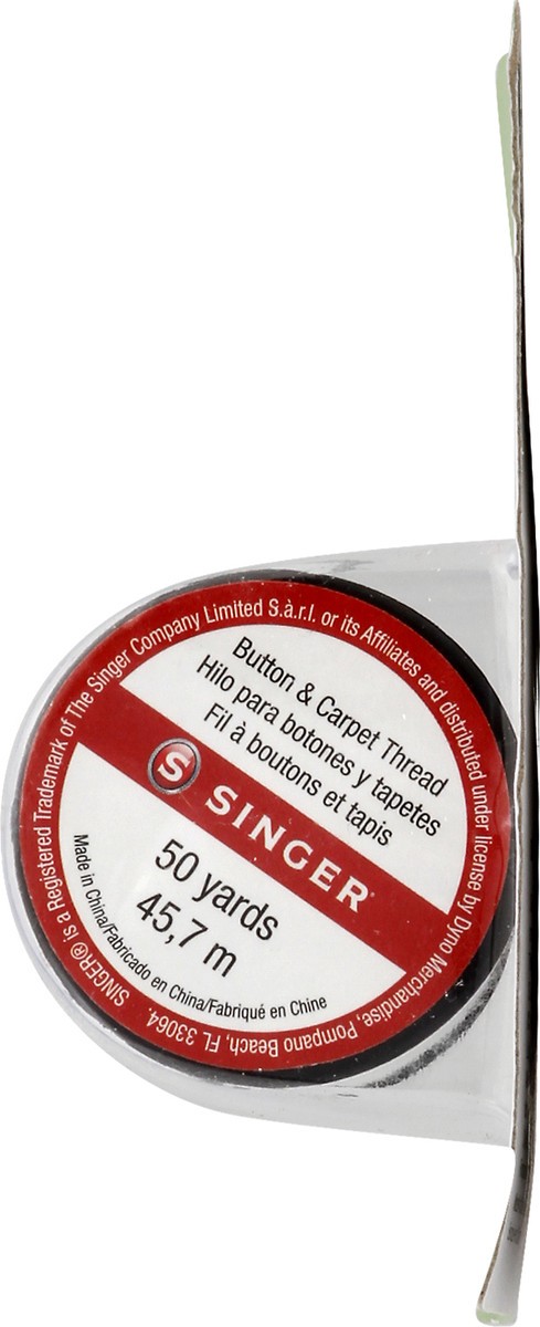 slide 3 of 7, DYNO MERCHANDISE 2489 Button & Carpet White Thread, 1 ct