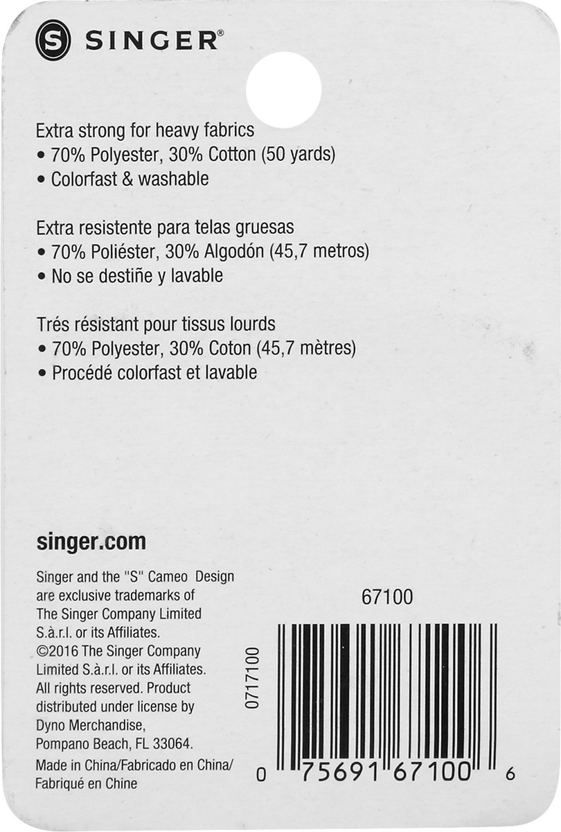 slide 7 of 7, DYNO MERCHANDISE 2489 Button & Carpet White Thread, 1 ct