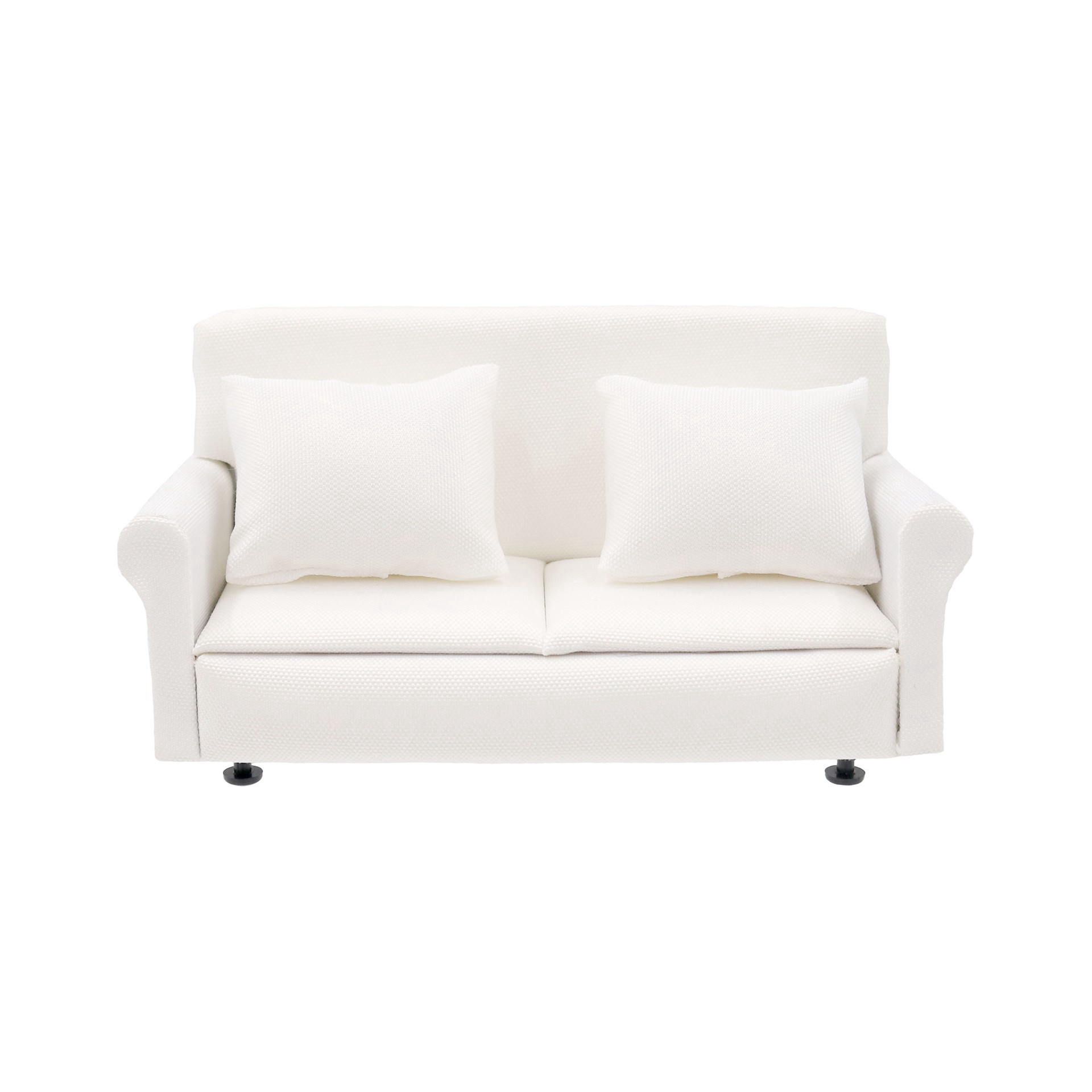 slide 3 of 3, Miniature White Couch By Make Market, 2.7 in x 3.3 in x 6 in