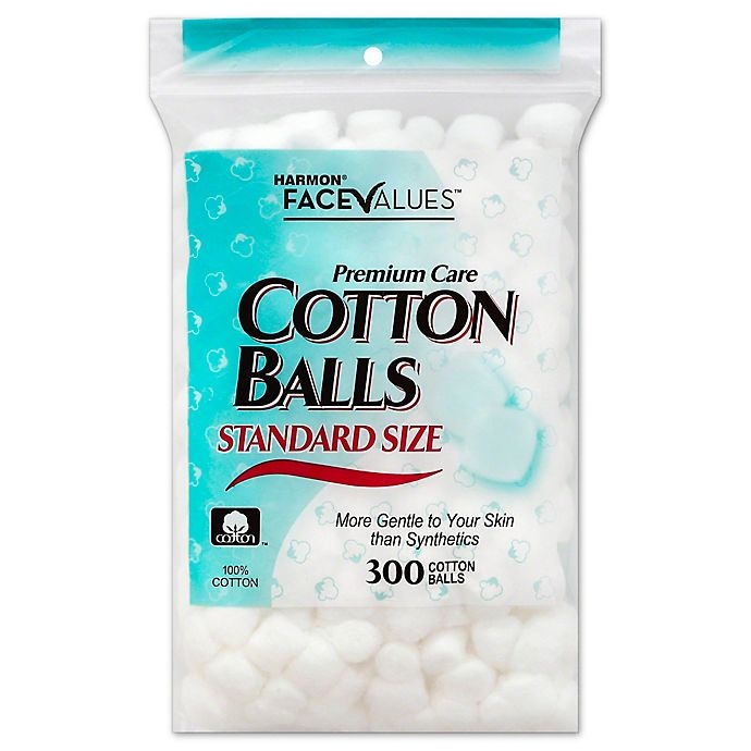 slide 1 of 1, Harmon Face Values Standard Size Cotton Balls, 300 ct