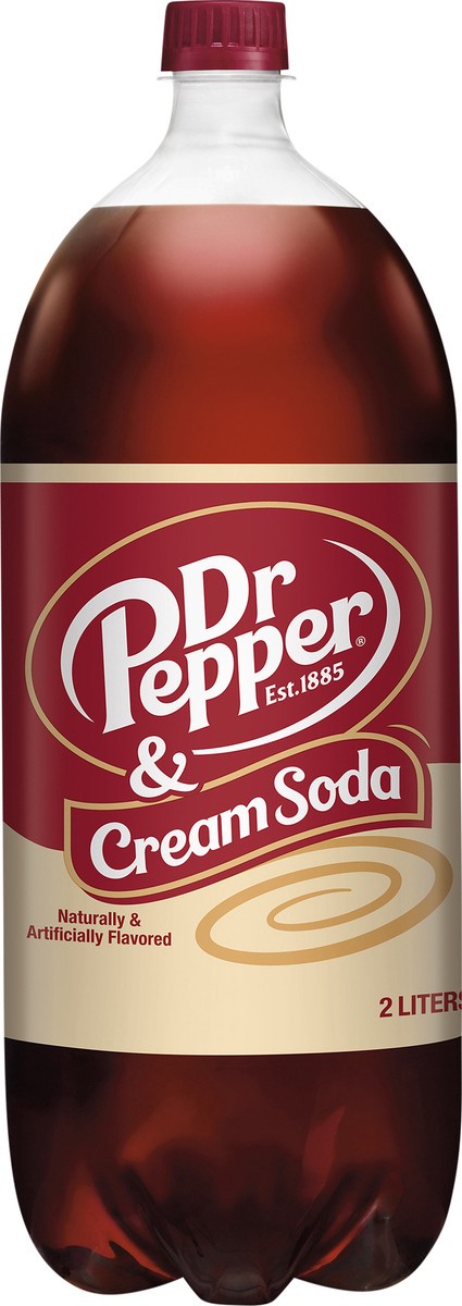 slide 4 of 7, Dr Pepper & Cream Soda bottle- 2 liter, 2 liter