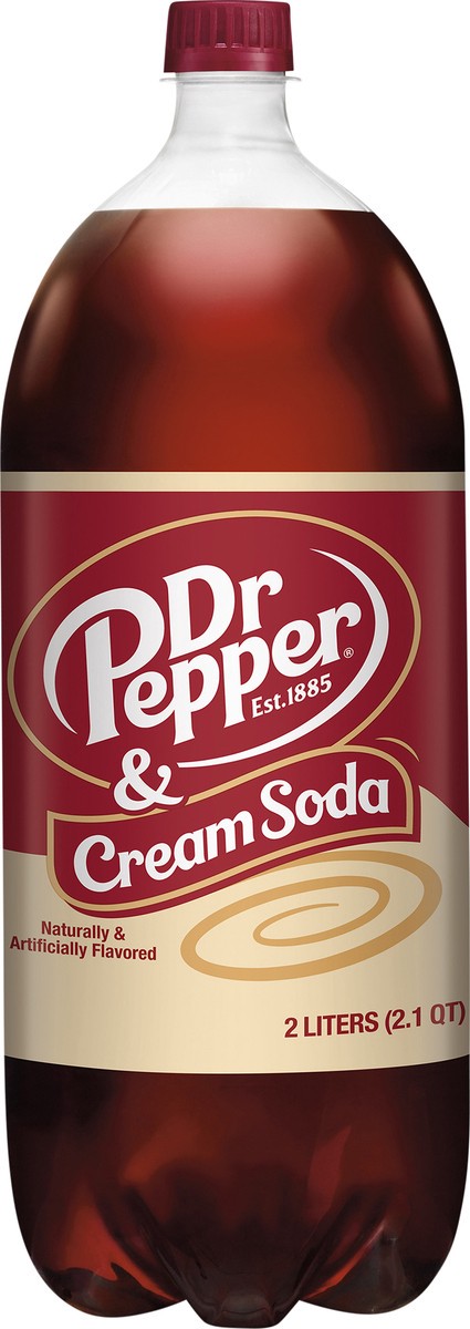 slide 7 of 7, Dr Pepper & Cream Soda bottle- 2 liter, 2 liter