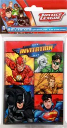 Justice League Invitations 8 ct