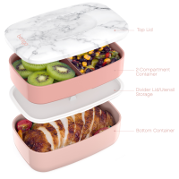 slide 13 of 16, Bentgo Classic - All-in-One Stackable Bento Lunch Box Container - Blush, 1 ct