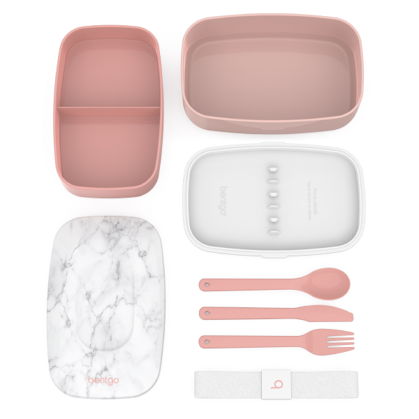 slide 8 of 16, Bentgo Classic - All-in-One Stackable Bento Lunch Box Container - Blush, 1 ct