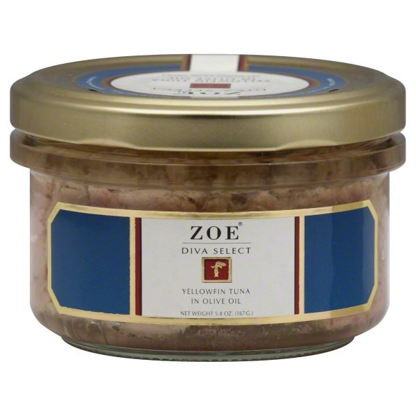 slide 1 of 2, Zoe Yellowfin Tuna In Olive Oil, 5.8 oz