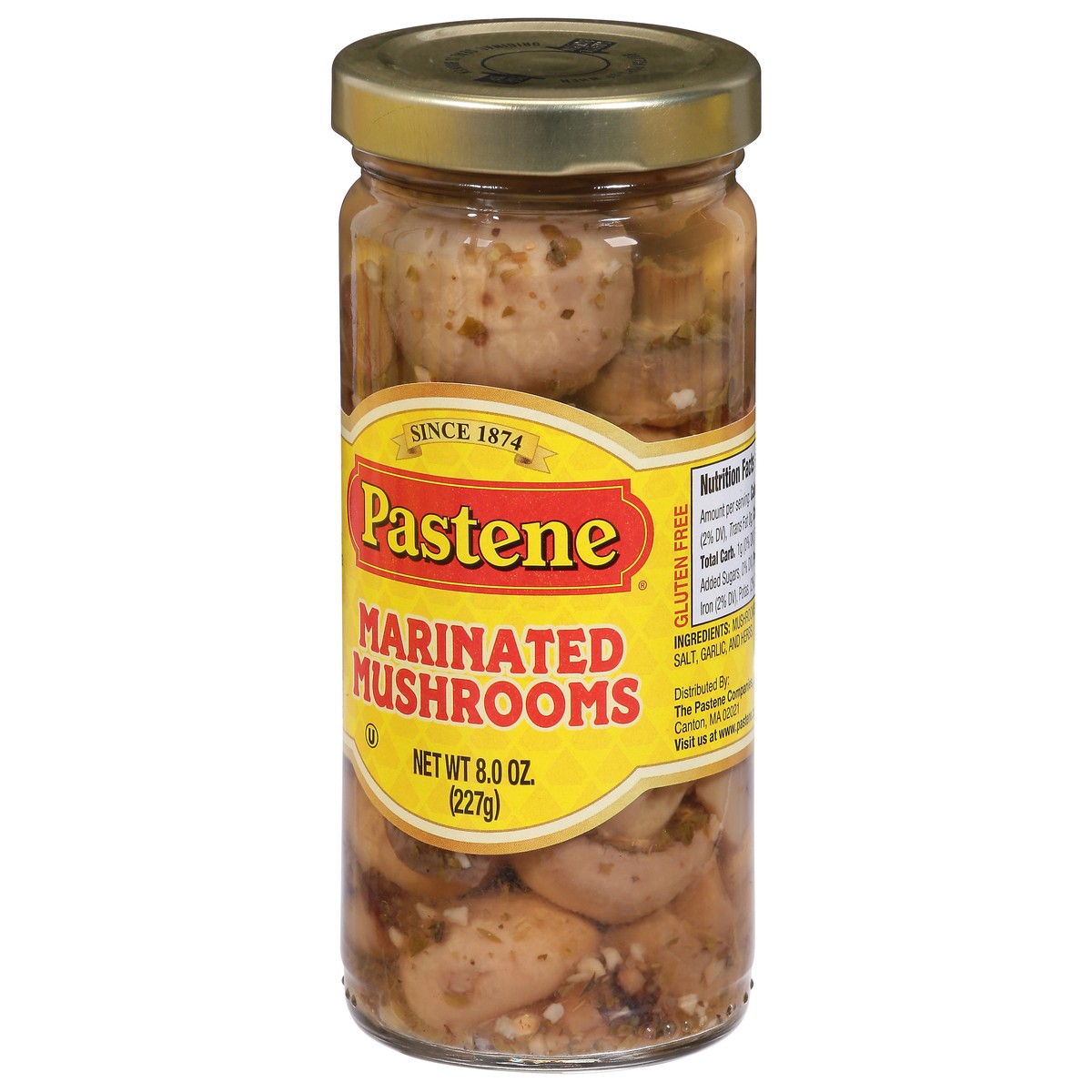 slide 2 of 9, Pastene Marinated Mushrooms 8.0 oz, 8 oz