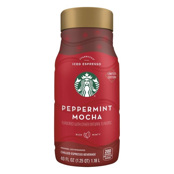 slide 1 of 2, Starbucks Peppermint Mocha Espresso, 40 fl oz