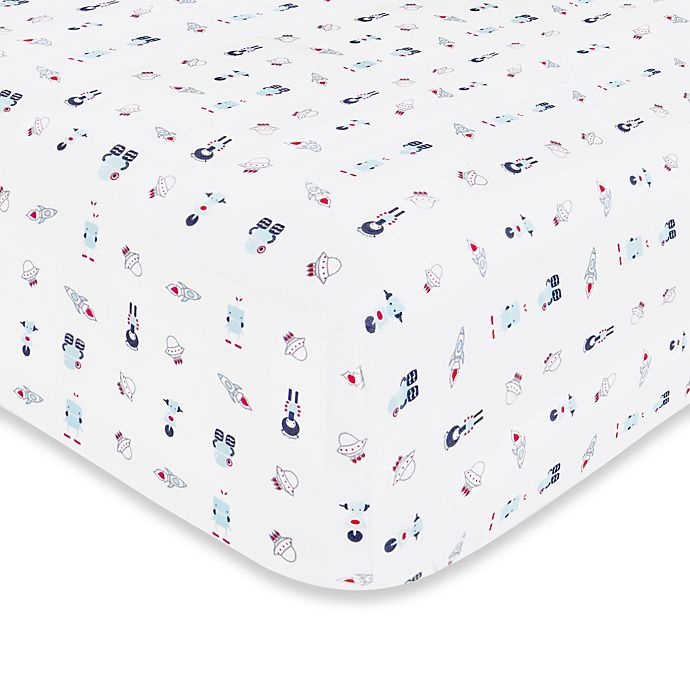 slide 1 of 5, Babyletto Galaxy Fitted Mini Crib Sheet, 1 ct