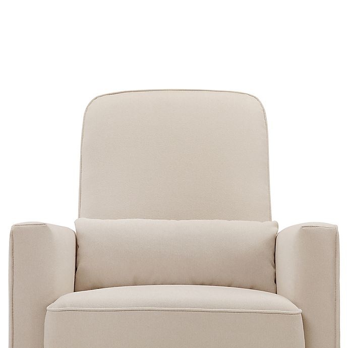 slide 10 of 12, DaVinci Olive Upholstered Swivel Glider with Ottoman - Cream, 1 ct