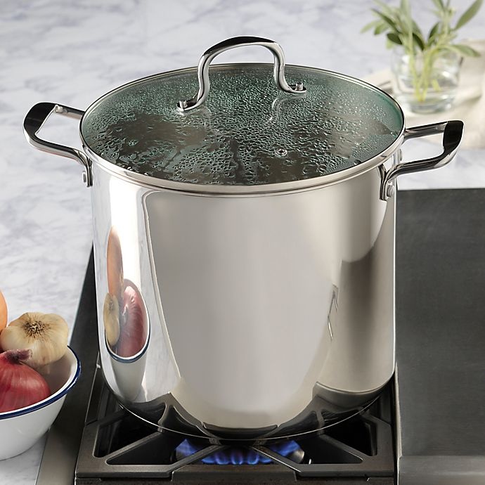 slide 2 of 2, SALT Stainless Steel Stock Pot, 12 qt