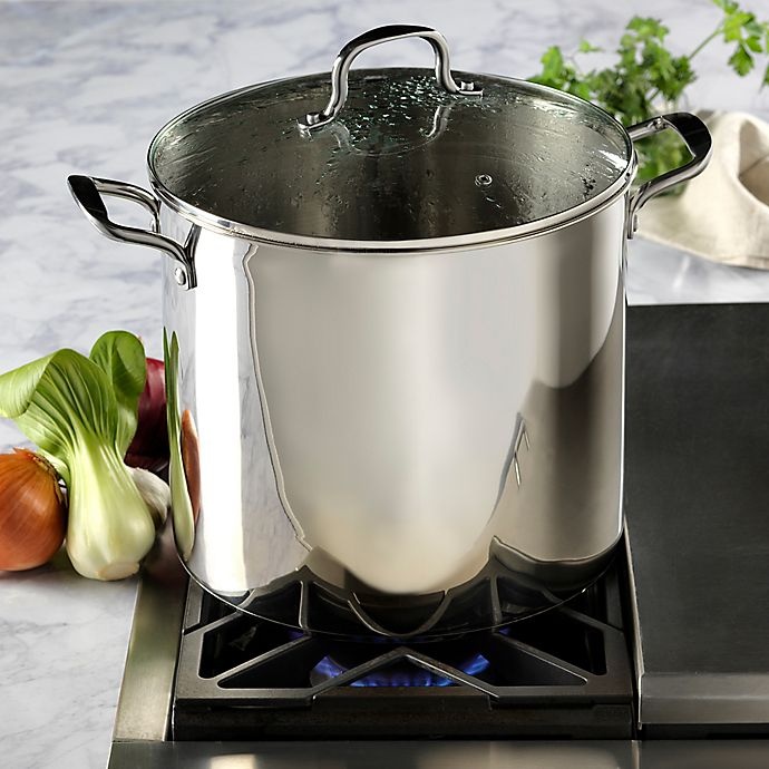 slide 3 of 3, SALT Stainless Steel Stock Pot, 20 qt