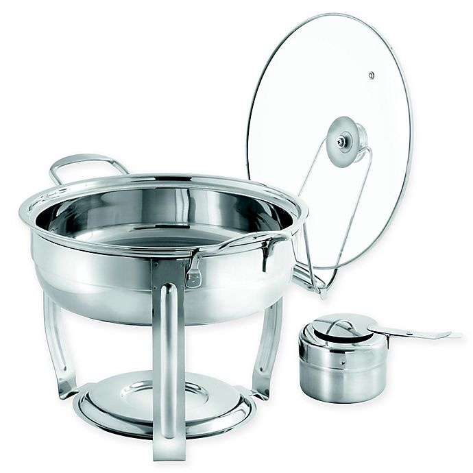 slide 2 of 3, SALT Stainless Steel Chafing Dish, 4 qt