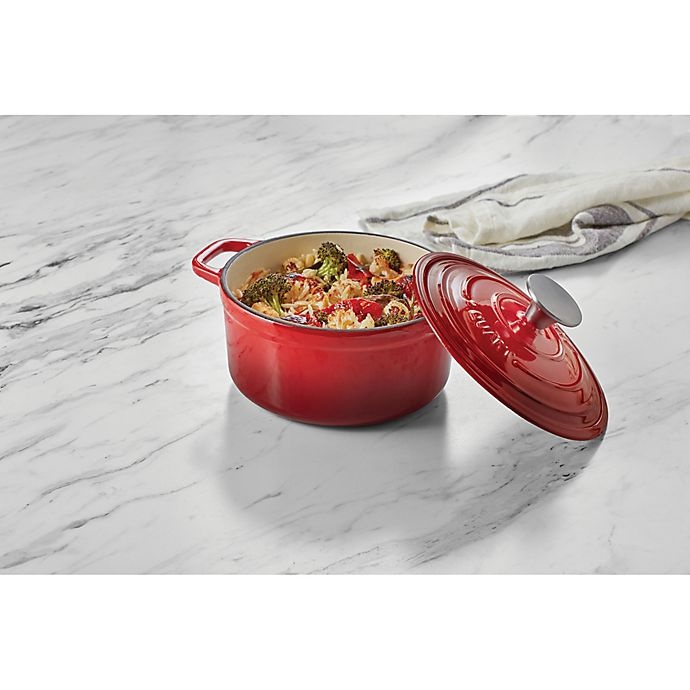 slide 2 of 7, Artisanal Kitchen Supply Enameled Cast Iron Dutch Oven - Red, 2 qt