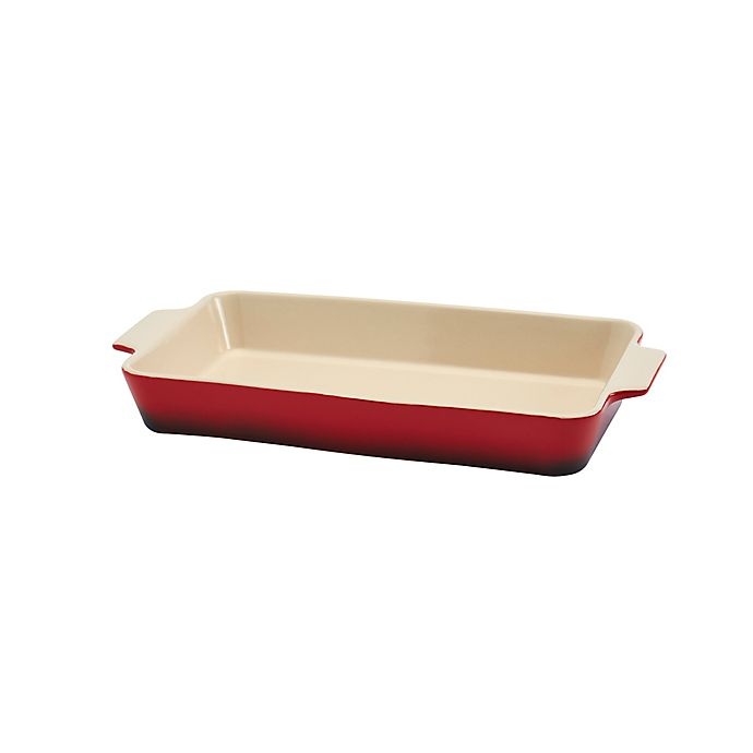 slide 2 of 4, Artisanal Kitchen Supply Ceramic Rectangular Baker - Red, 2 ct