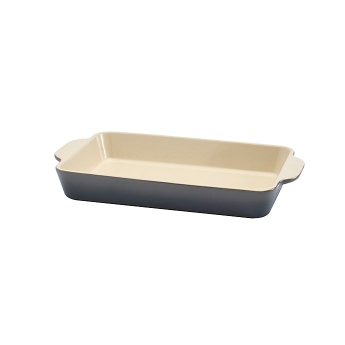 slide 2 of 4, Artisanal Kitchen Supply Ceramic Rectangular Baker - Grey, 2 ct