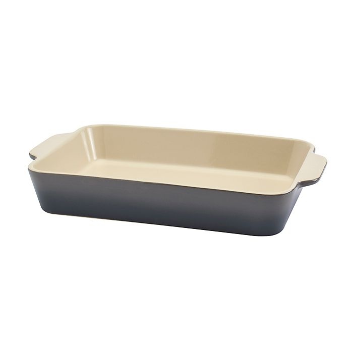 slide 3 of 4, Artisanal Kitchen Supply Ceramic Rectangular Baker - Grey, 2 ct