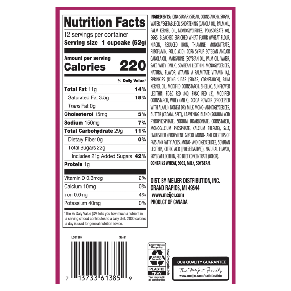 slide 7 of 13, Valentine Cupcakes, 22 oz