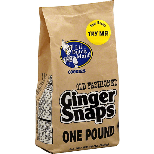 slide 2 of 2, Lil' Dutch Maid Ginger Snap Cookies, 16 oz