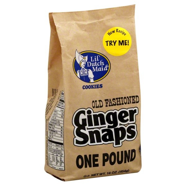 slide 1 of 2, Lil' Dutch Maid Ginger Snap Cookies, 16 oz