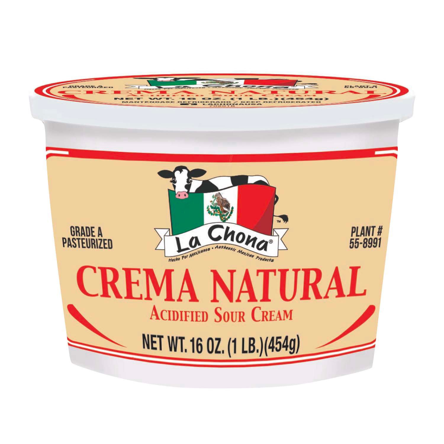 slide 1 of 1, La Chona Acidified Sour Cream 16 oz, 16 oz