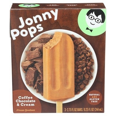 slide 1 of 9, Jonny Pops Coffee Chocolate & Cream Ice Cream Bars, 8.25 oz