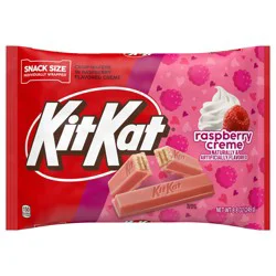 Kit Kat Raspberry Flavored Creme Wafer Snack Size Valentine's Candy Bag, 8.8 oz