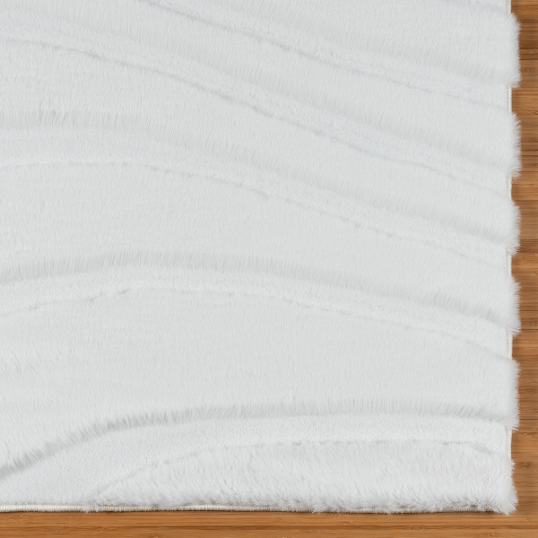 slide 7 of 9, Gertmenian Bristol Shag Liyah, 48 in x 70 in, White, 1 ct
